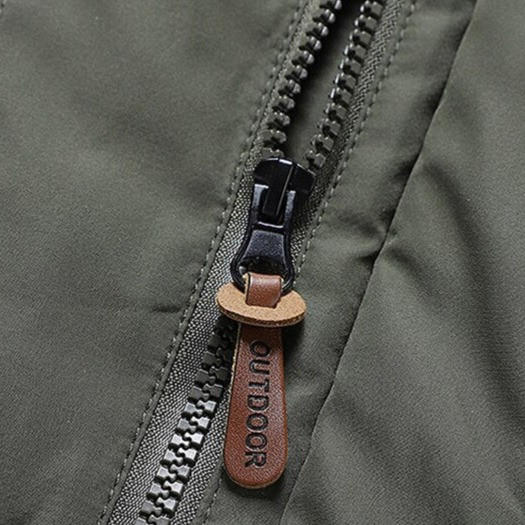 Multi-pocket padded fleece jacket