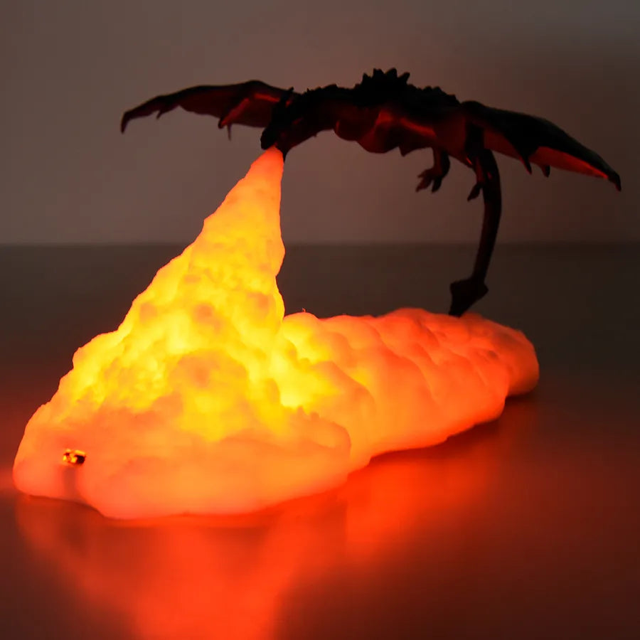 Fire-Breathing Dragon Lamp