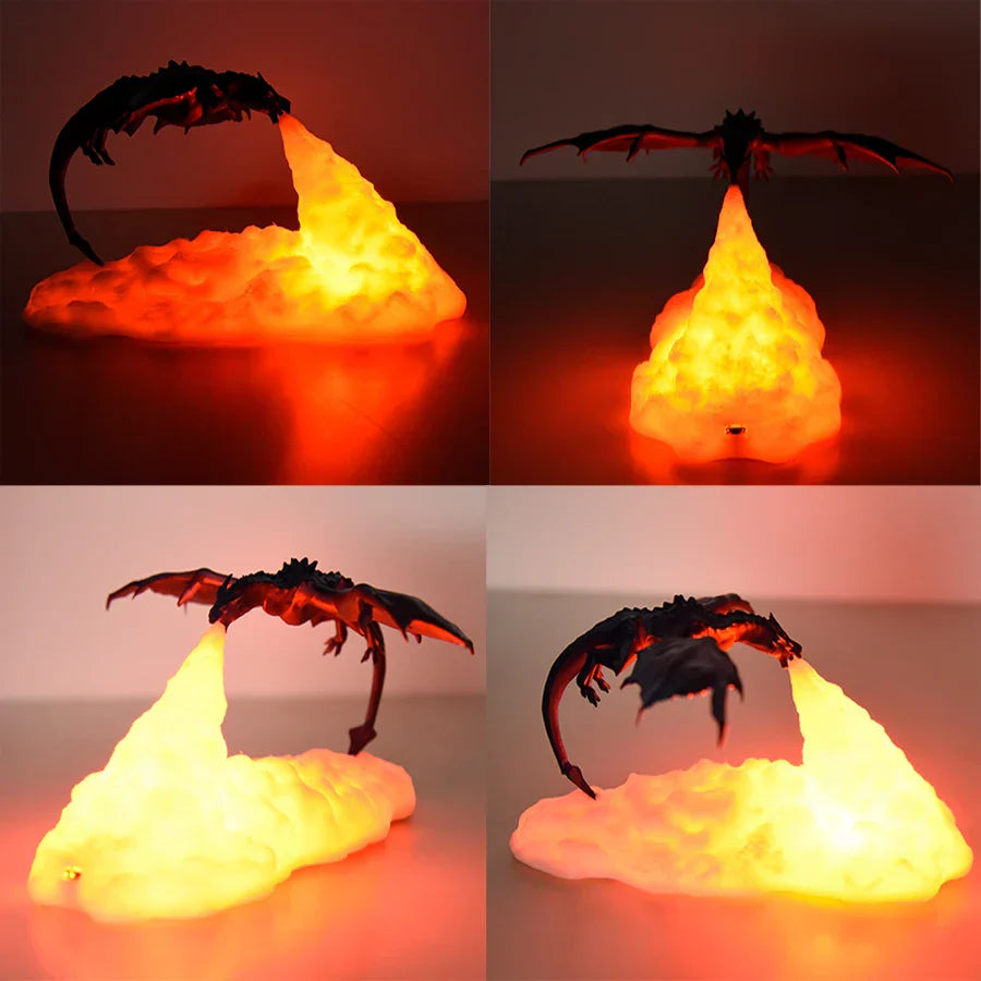 Fire-Breathing Dragon Lamp