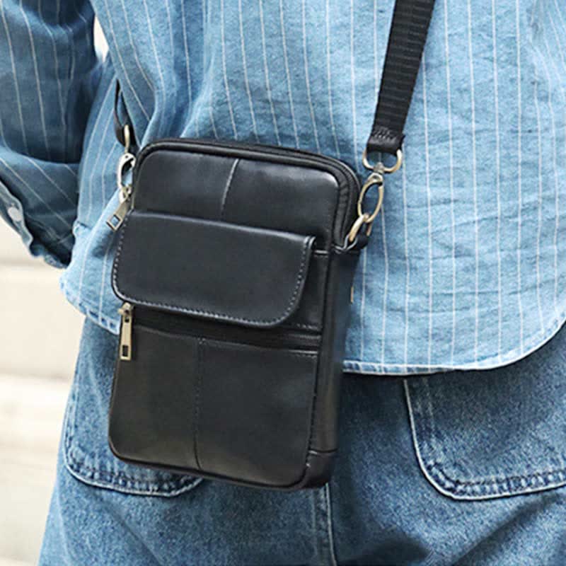 Small Shoulder Bag Made Of Leather For Men