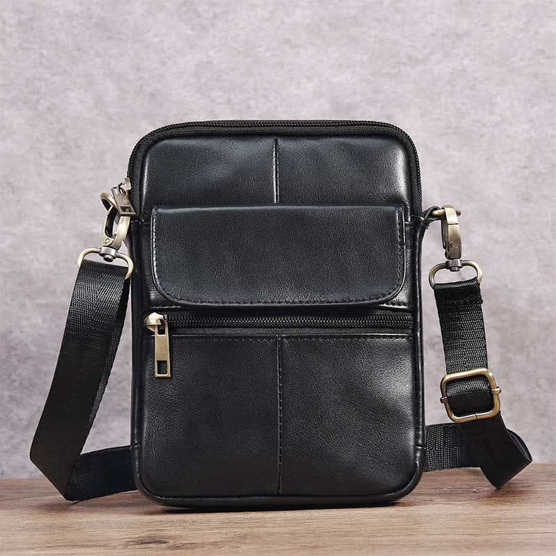 Small Shoulder Bag Made Of Leather For Men