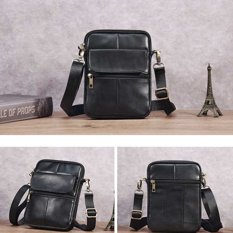 Small Shoulder Bag Made Of Leather For Men