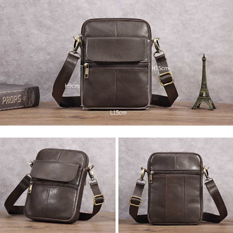 Small Shoulder Bag Made Of Leather For Men