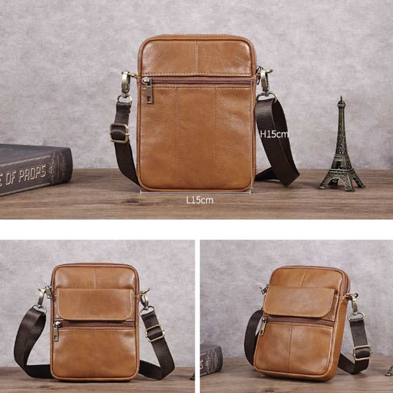 Small Shoulder Bag Made Of Leather For Men