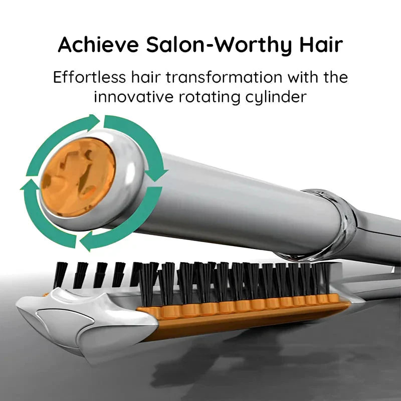 Professional 2 in 1 Rotating Iron Hair Brush