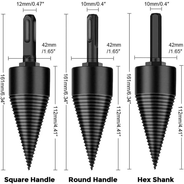 Shank Firewood Drill Bit - Works With Any Drill!