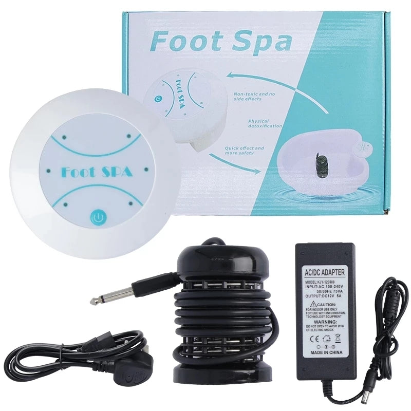 Premium Ionic Foot Detox Cleanse Vibrating Whirlpool Soak Bath