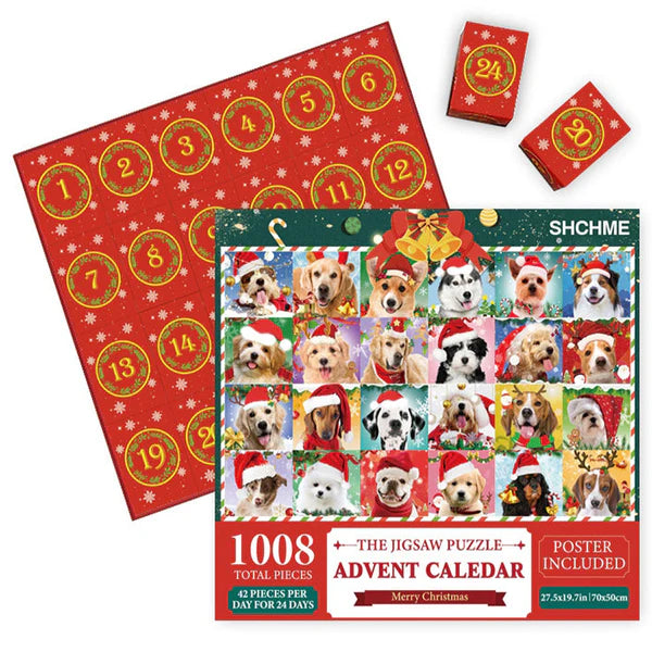 Christmas Jigsaw Advent Calendar Puzzle Blind Box 24 Parts