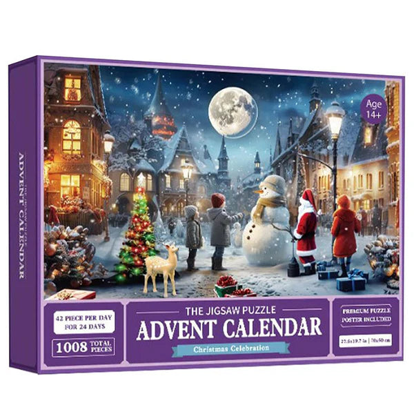 Christmas Jigsaw Advent Calendar Puzzle Blind Box 24 Parts