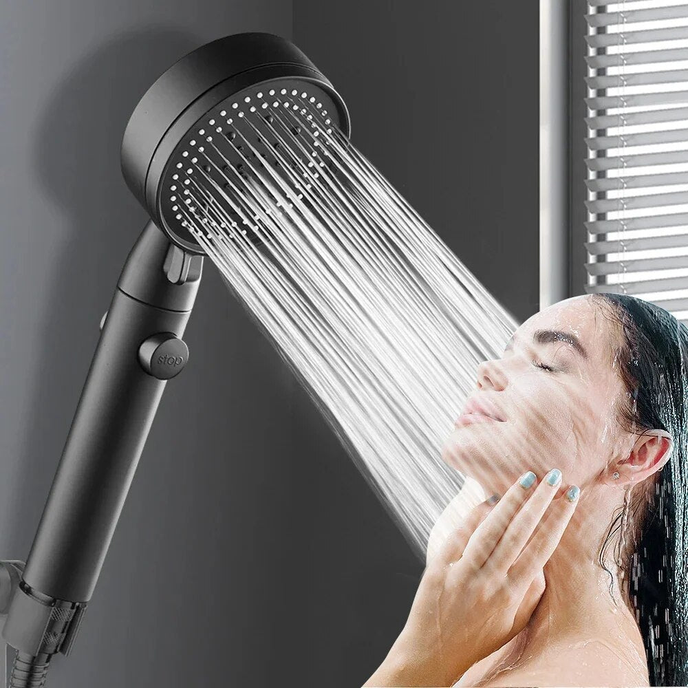 High Pressure Shower Head With Hose