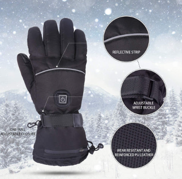 2 Pairs Of Unisex Heated Gloves