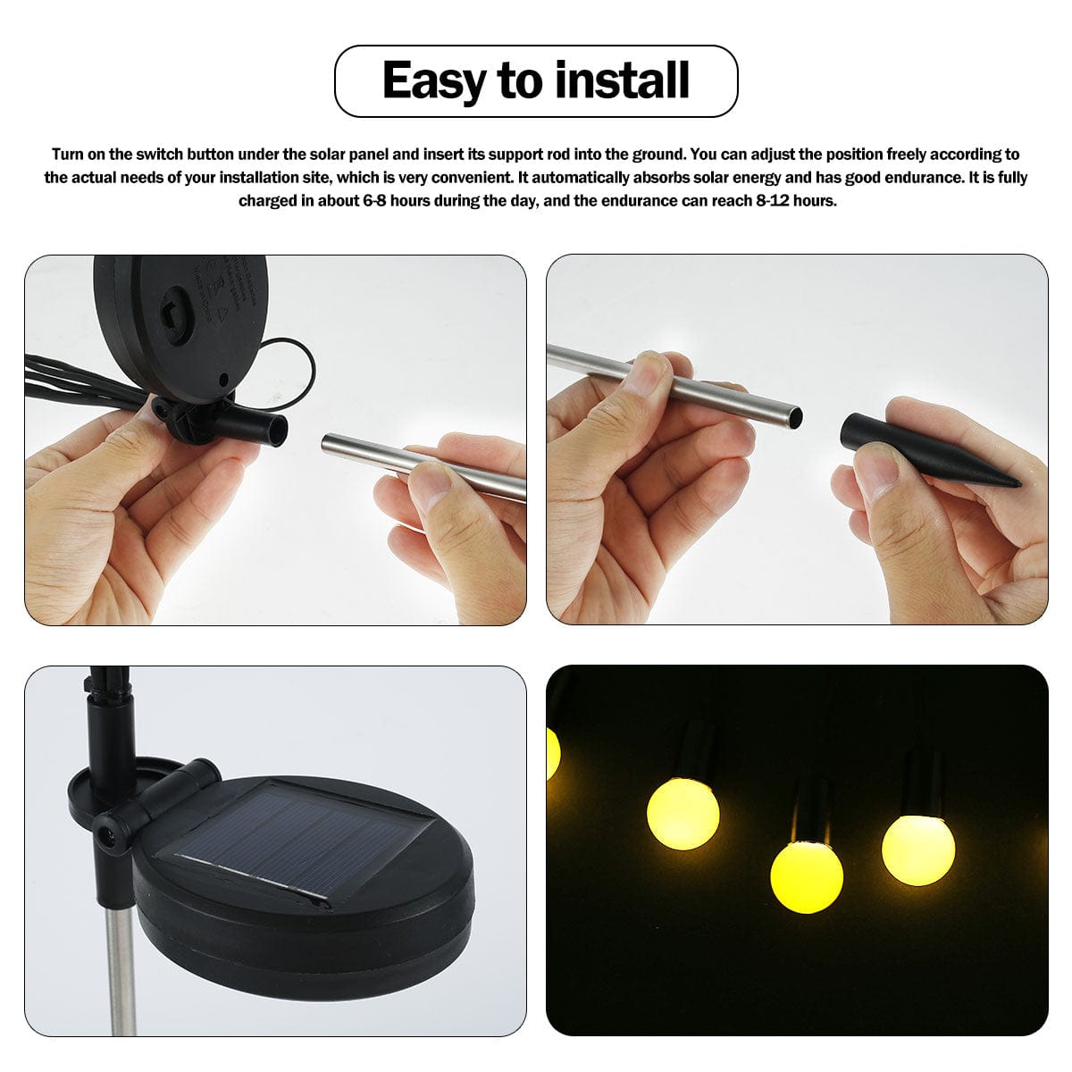 Solar Firefly Garden Lights