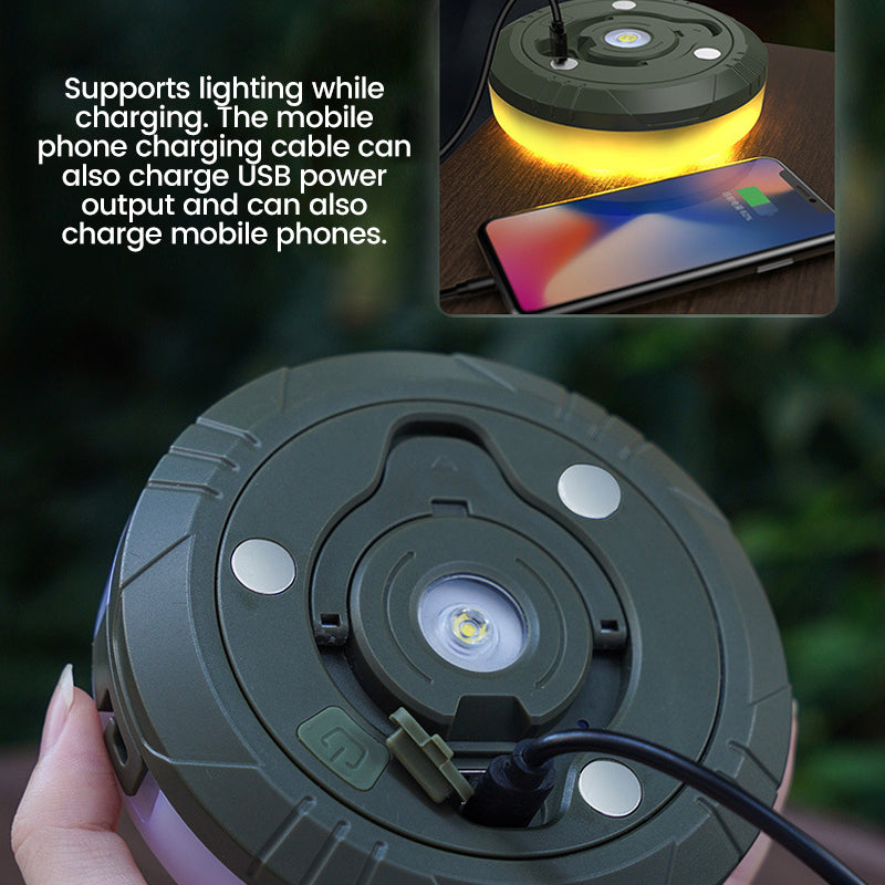 Waterproof, Portable, Stowable String Of Lights For Outdoor Use