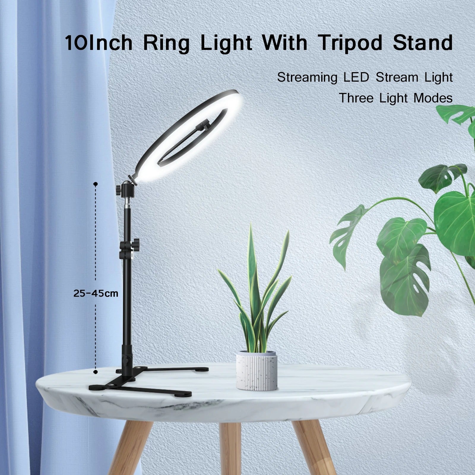 Ring Light Tripod Stand With Phone Holder