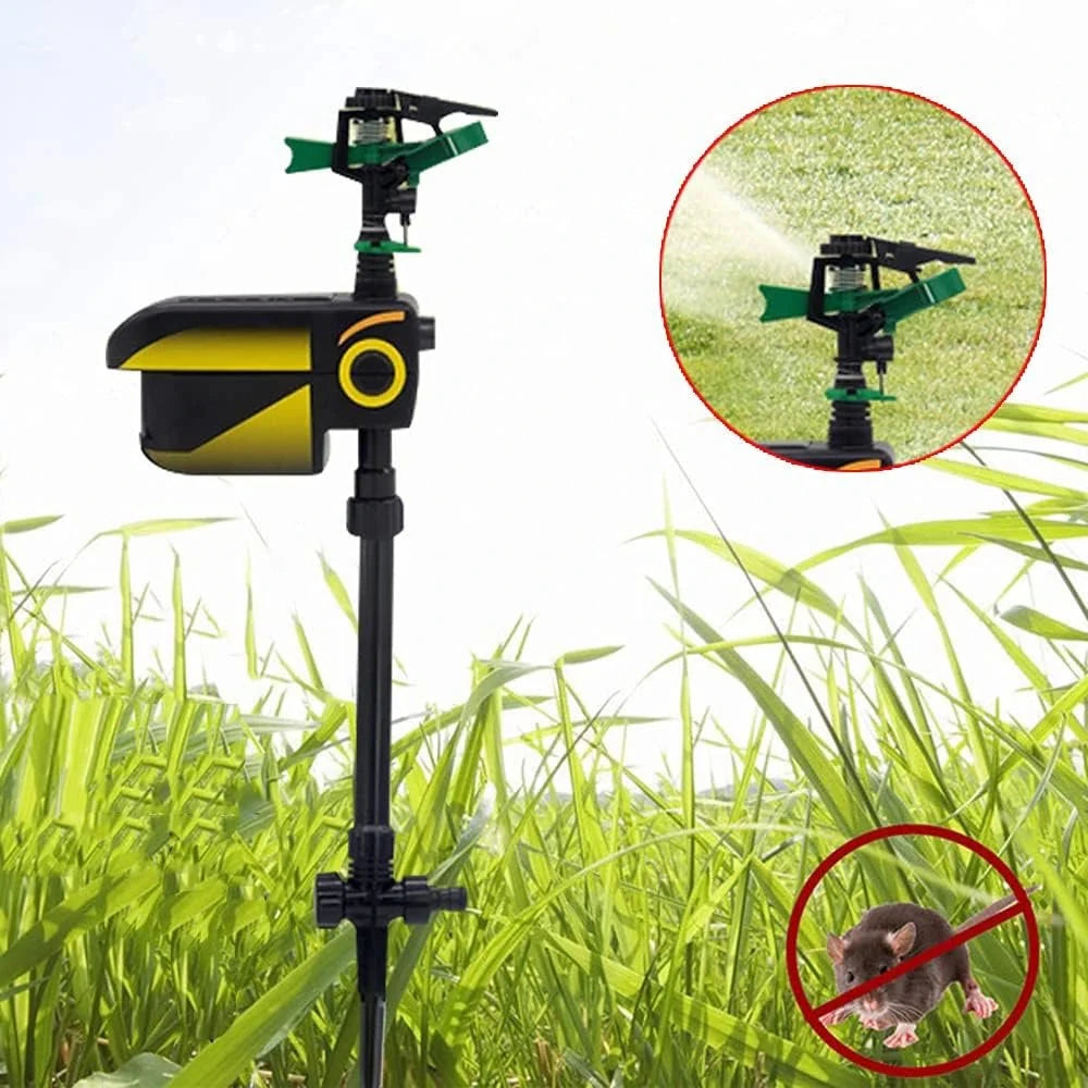 Automatic Motion-Activated Animal Repellent Garden Sprinkler - Animal Sensor Outdoor Lawn Yard Water Sprinkler