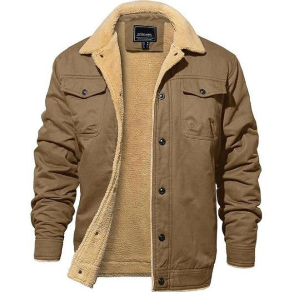 Foldover Collar Aviator Jacket