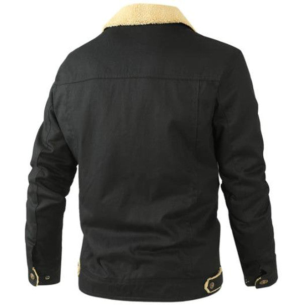 Foldover Collar Aviator Jacket