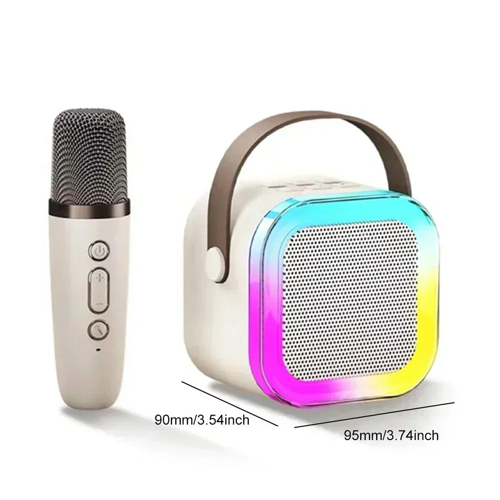 Portable Karaoke Machine With 2 Microphones