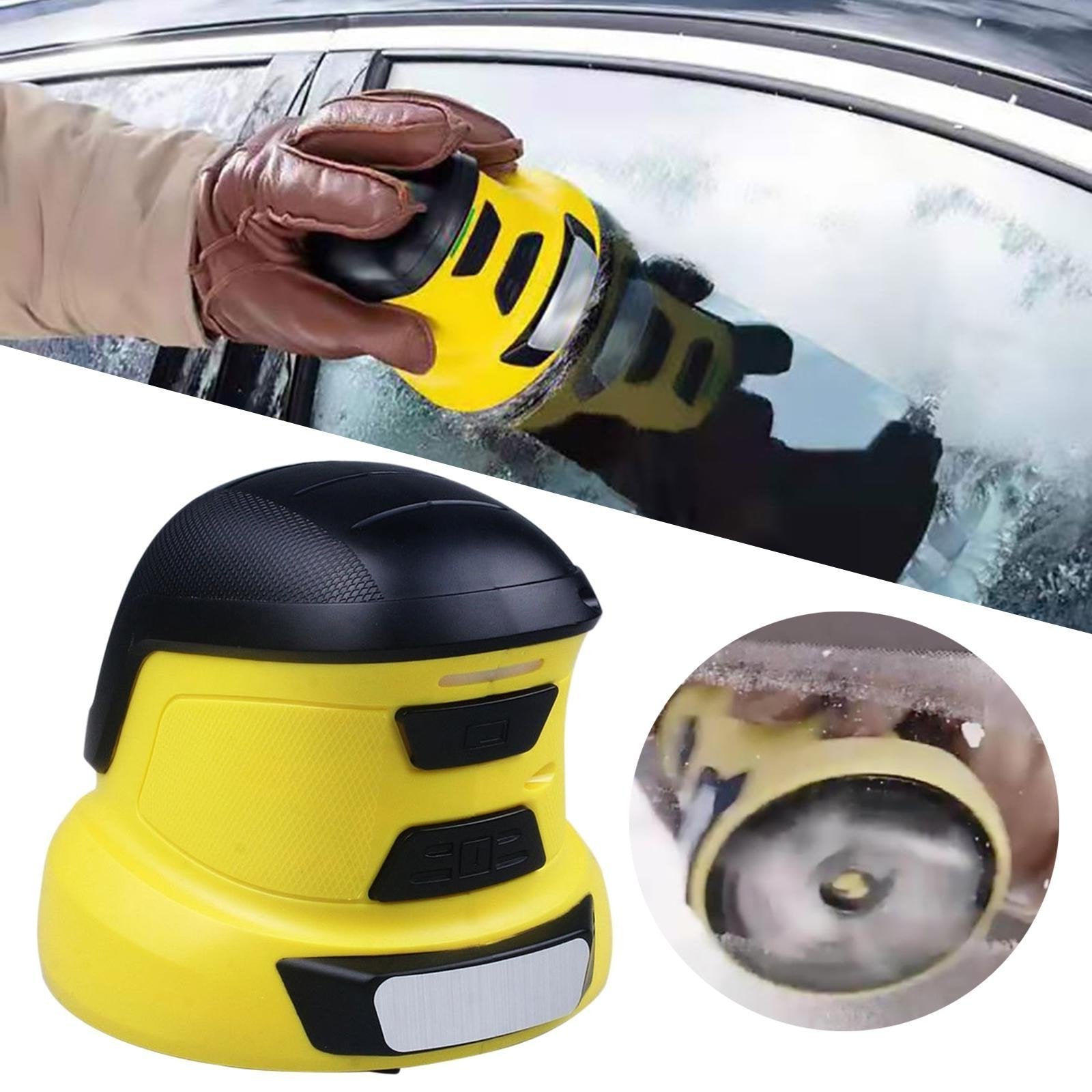 Anti-Freeze Electromagnetic Car Snow Removal Device - USB Rechargeable Electric Ice Scraper