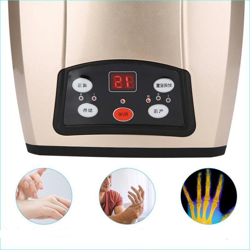 Heated Hand Massager for Arthritis Physiotherapy Equipment Pressotherapy Palm Massage Device Air Compression Finger Massager