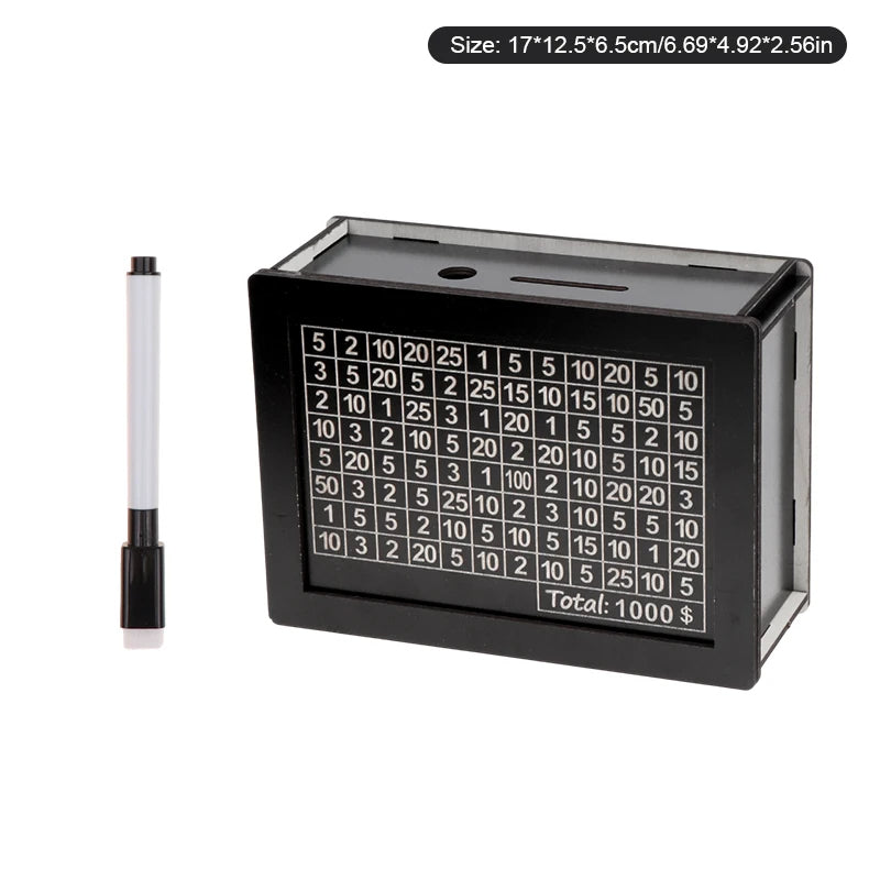 Wooden Piggy Bank for Adults with Counter