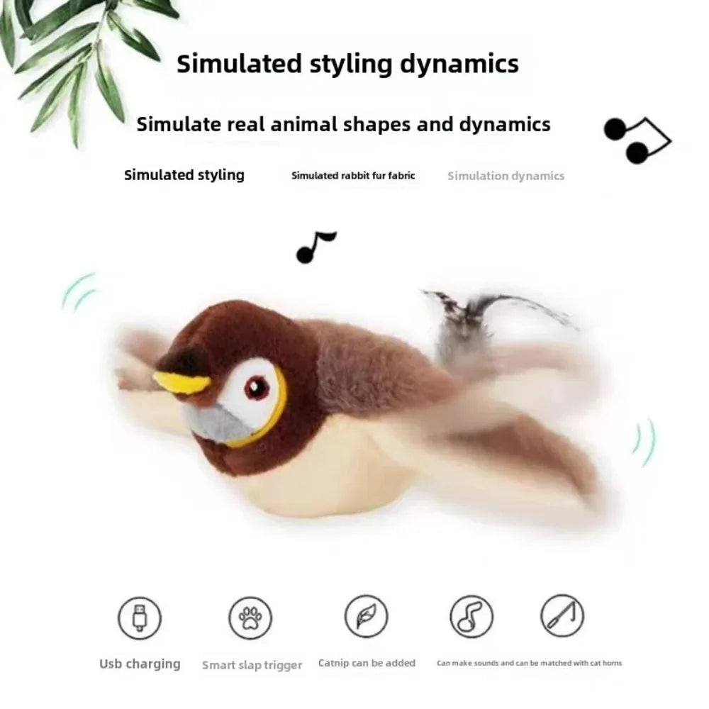 Interactive Flapping Bird Cat Toy