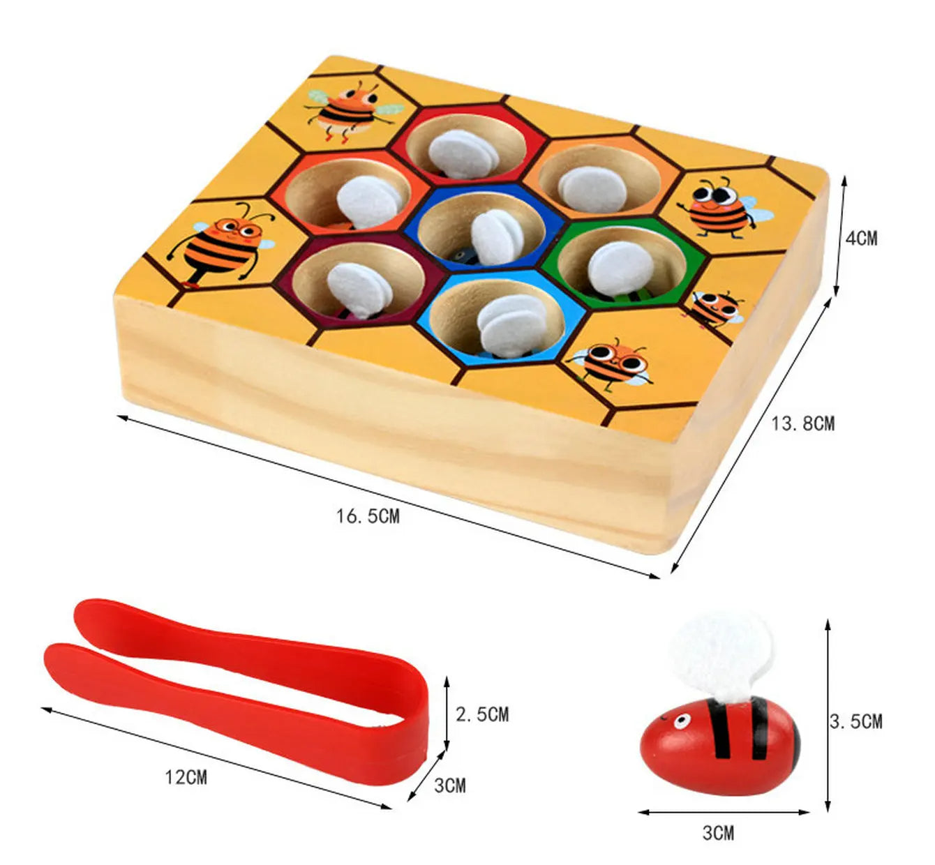 Wooden Beehive Montessori Game