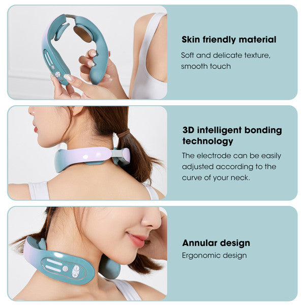 EMS Neck Acupoints Lymphvity Massager Device