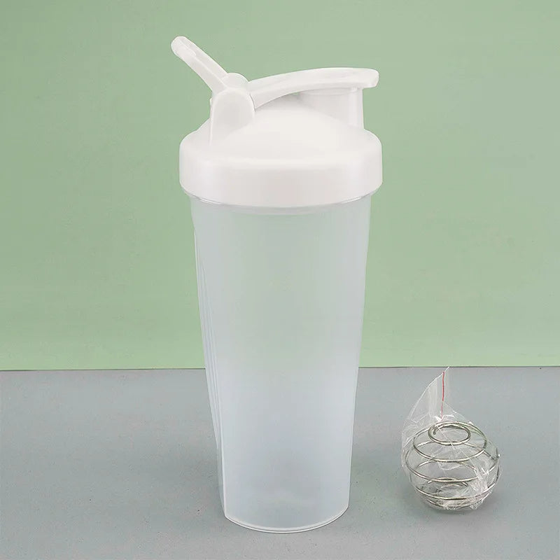 600ml Leak-Proof Protein Shaker Bottle with Mixing Ball