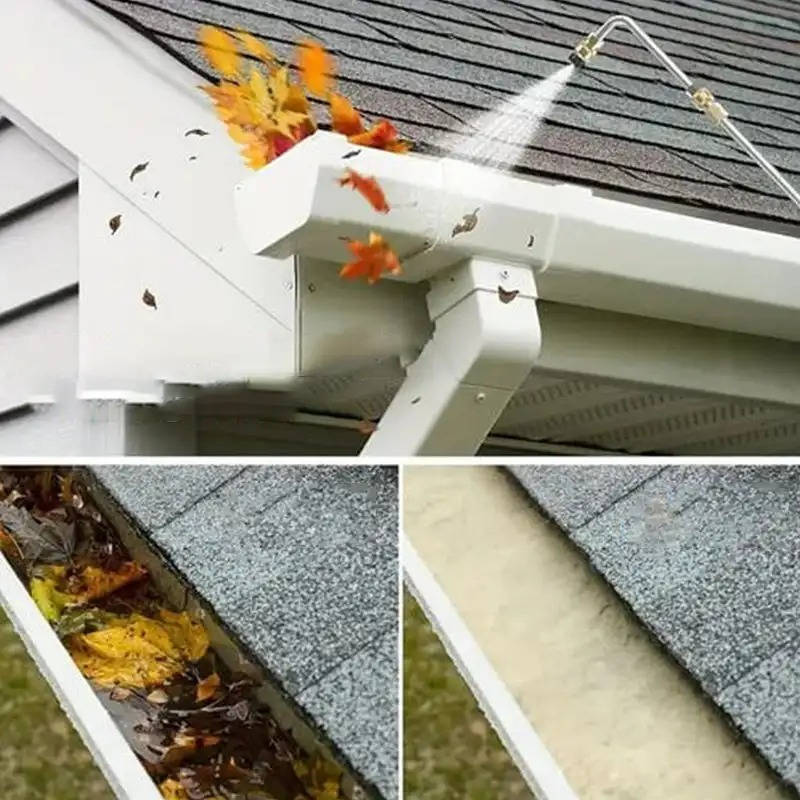 4000 PSI Telescoping High Pressure Power Washer Extension Wands For Gutter & Roof Drainage & Walls Cleaning