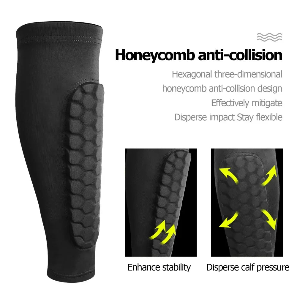 1 Pair Honeycomb Soccer Shin Guards