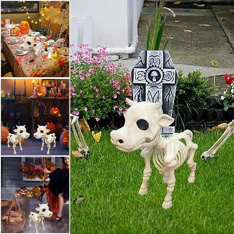 Halloween Skeleton Cow & Horse Decorative Prop