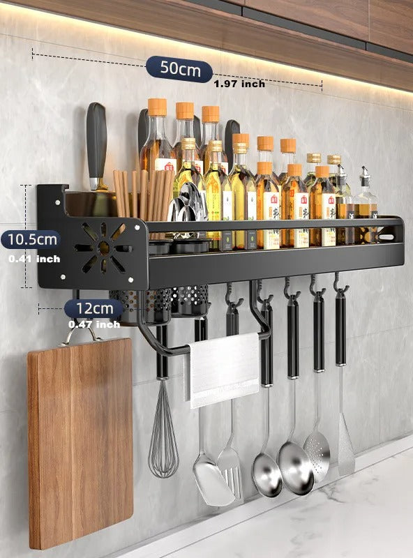 Wall Mounted Kitchen Storage Rack Organizer