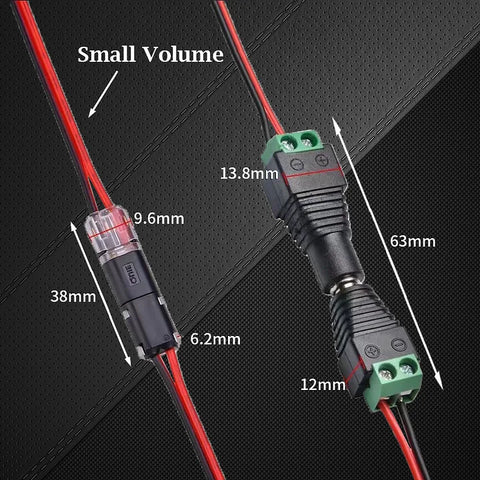 Double-wire Push-in Connector with Locking Buckle