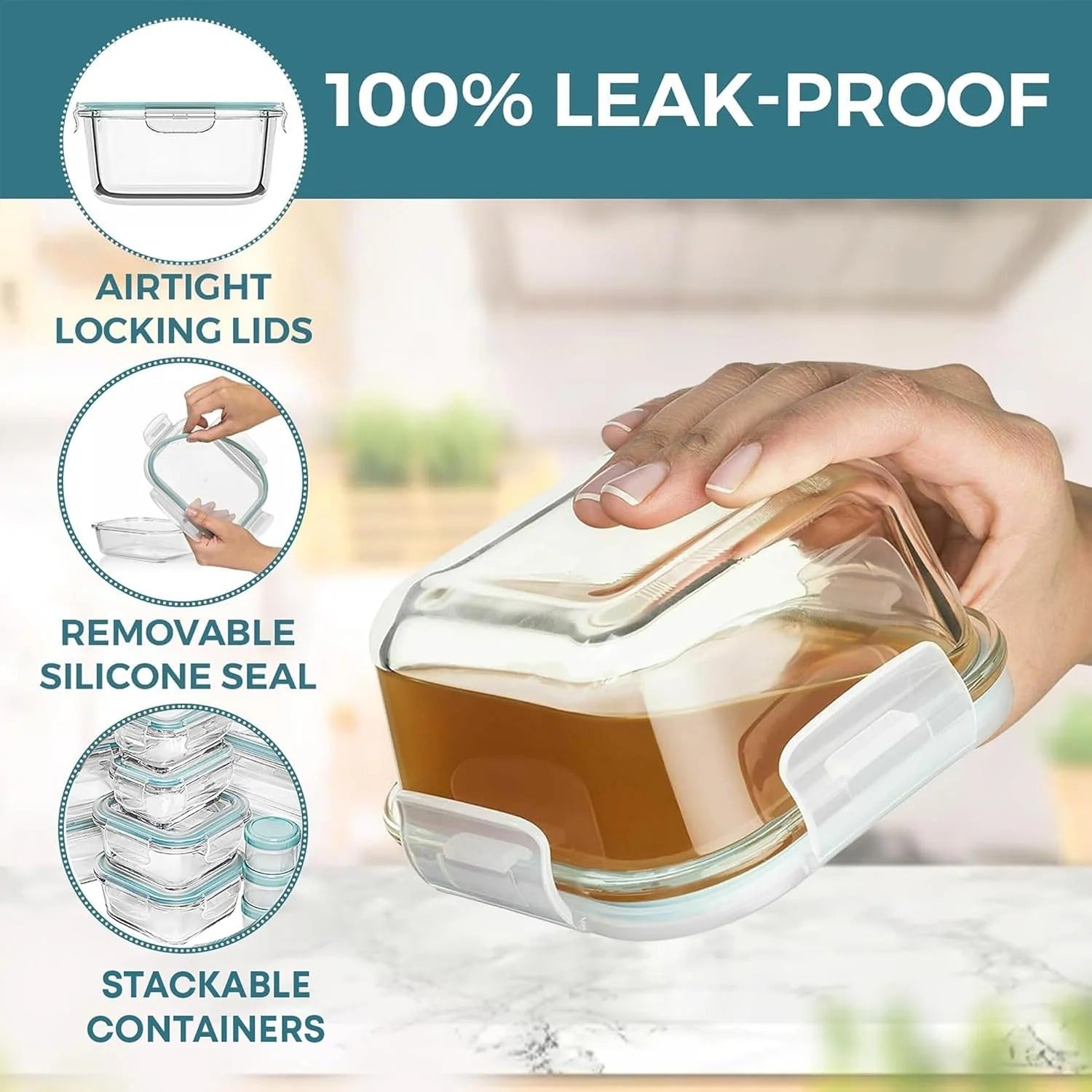 35-piece food storage container set