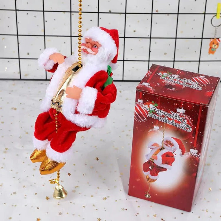 Climbing Santa Holiday Display Toy