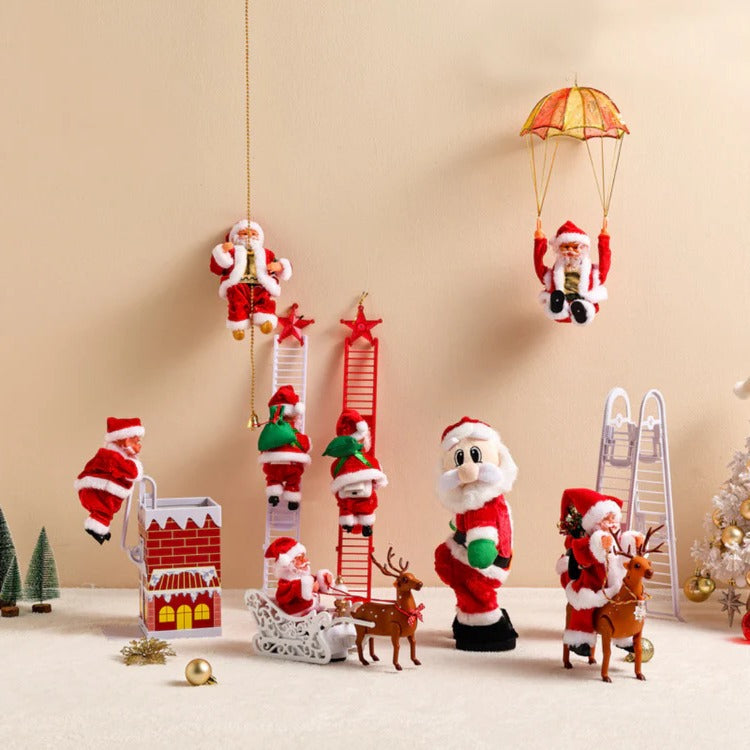 Climbing Santa Holiday Display Toy