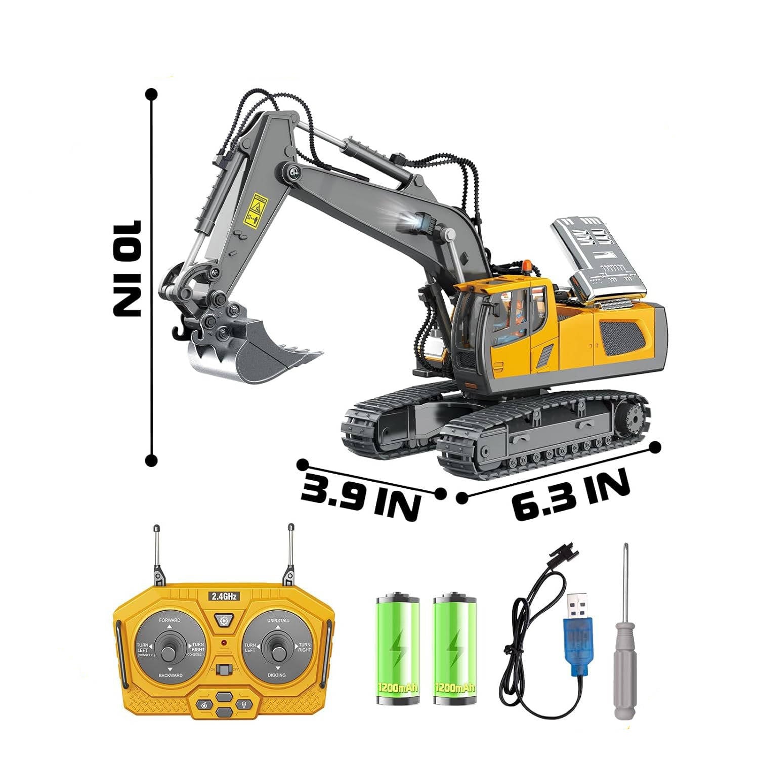 4WD Remote Control Excavator Bulldozer Dump