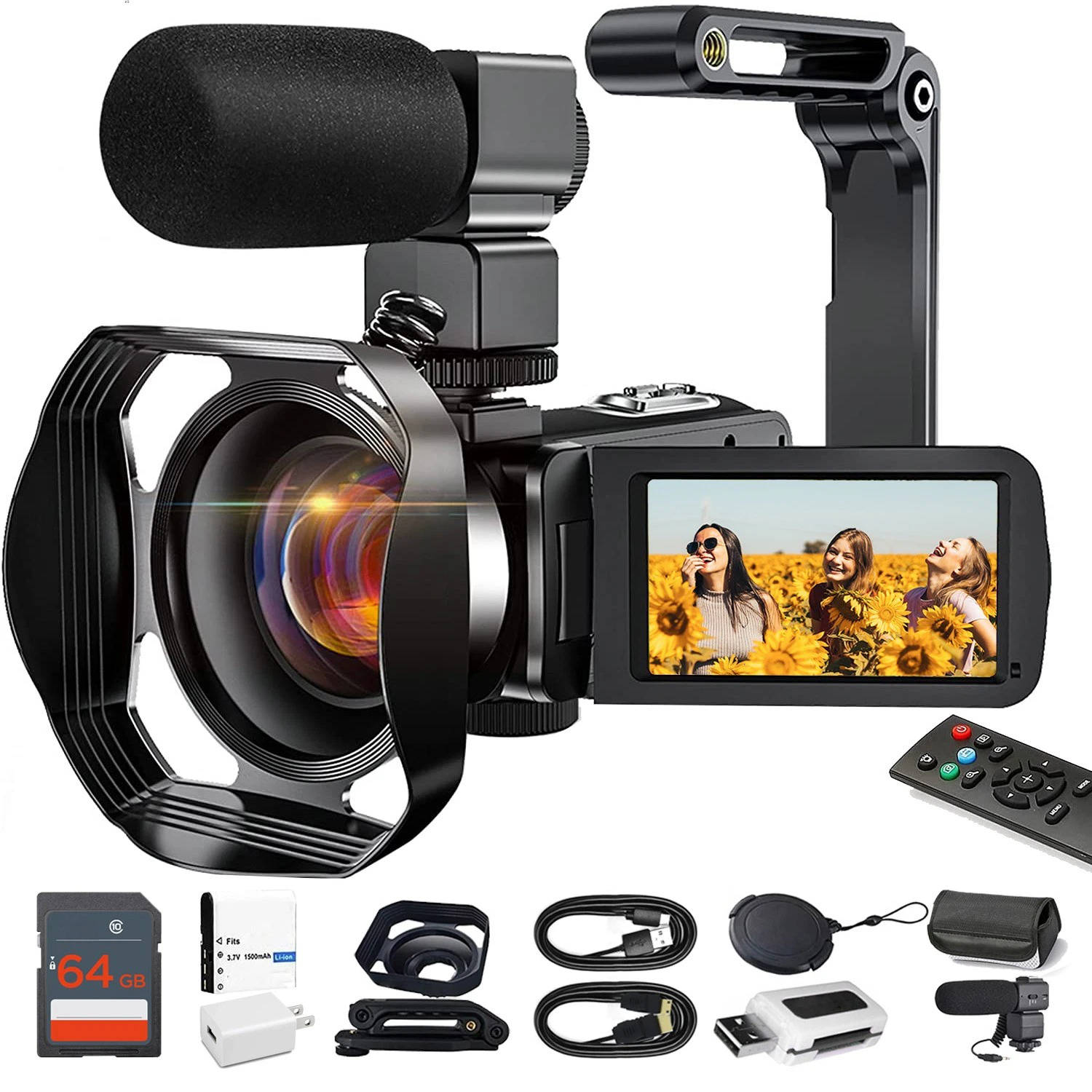 4K Video Camera Camcorder YouTube Vlogging WiFi 48MP Camera
