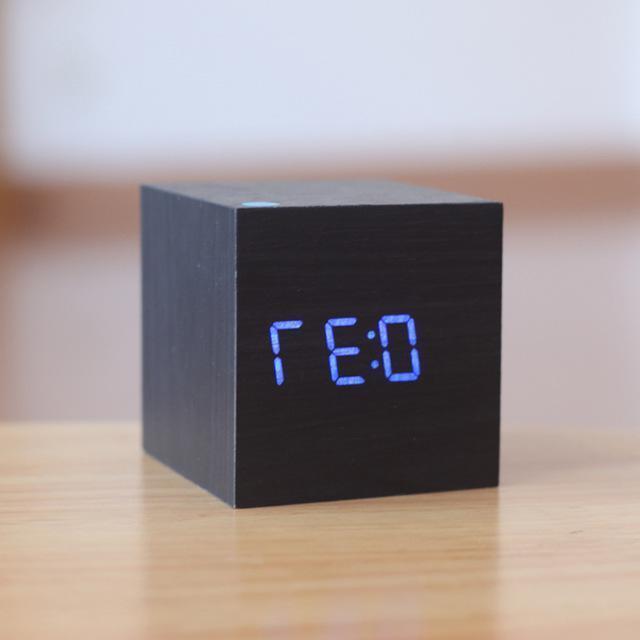 Modern Digital Wood Clock