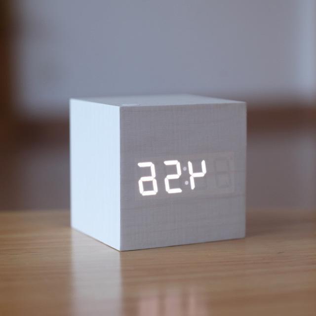 Modern Digital Wood Clock