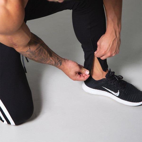 Slim-fit banded joggers