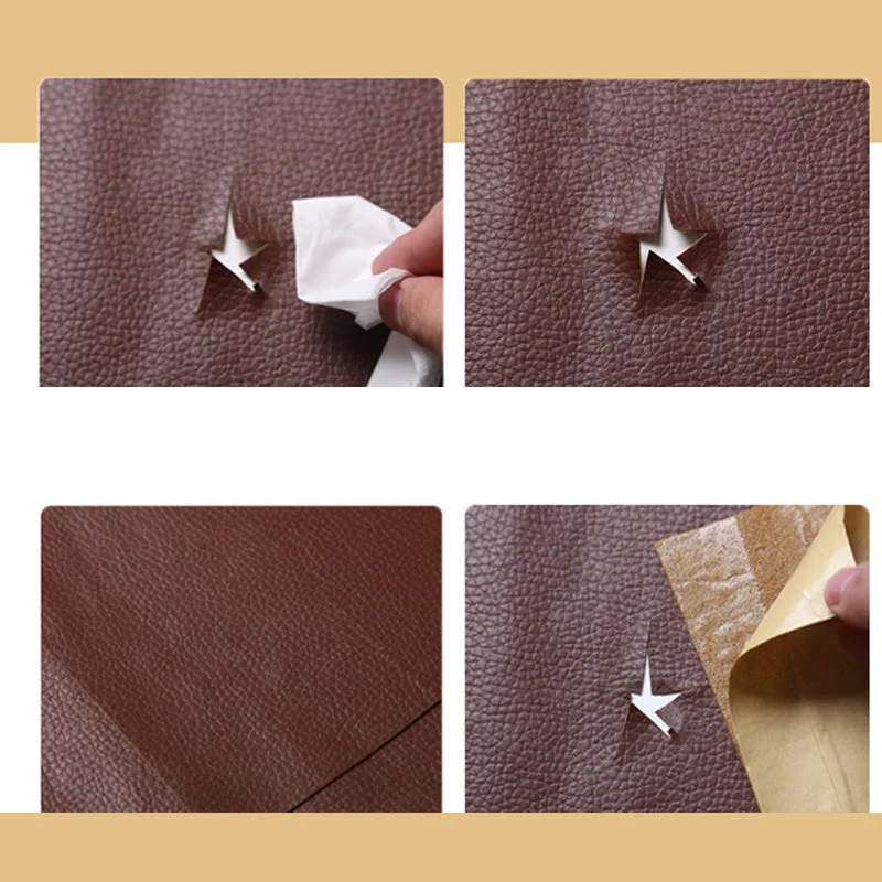 Self-Adhesive Leather Refinisher Cuttable Sofa Repair Patch (50x137cm)
