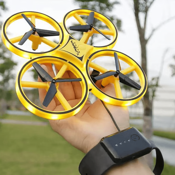 Hand Controlled Drone with LED Lights & Gesture Control