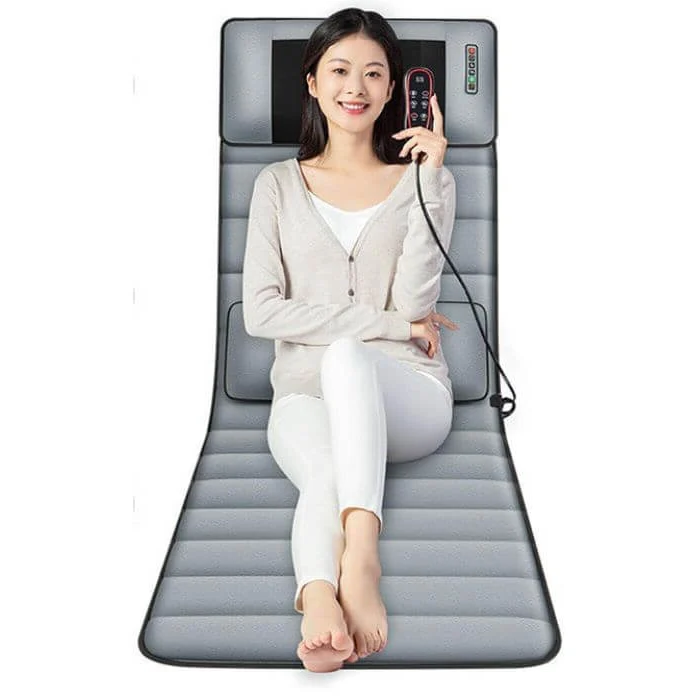 Full Body Shiatsu Massage Mat - Adjustable Heating Pad for Sitting Sleeping Lying Electric Mattress Pad