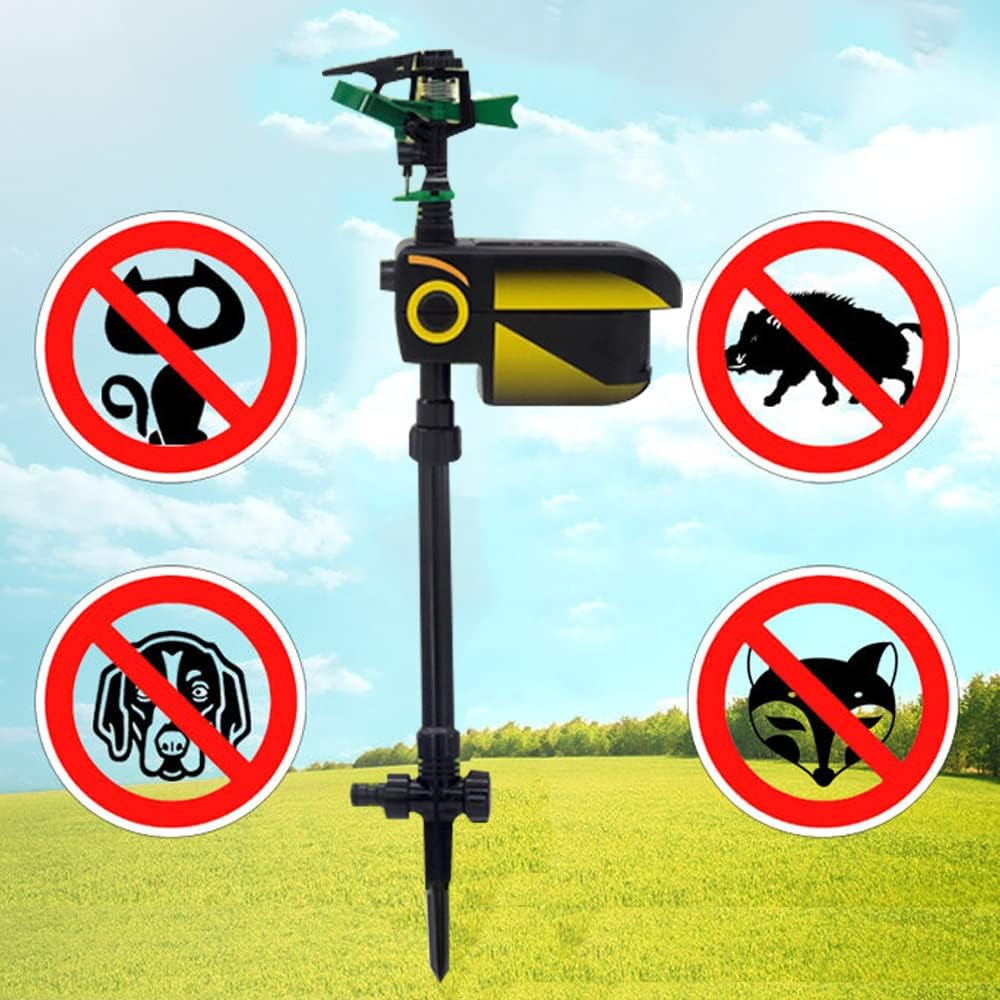 Automatic Motion-Activated Animal Repellent Garden Sprinkler - Animal Sensor Outdoor Lawn Yard Water Sprinkler