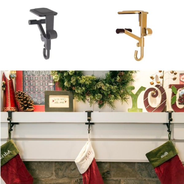 Heavy Duty 2-In-1 Garland And Stocking Hangers