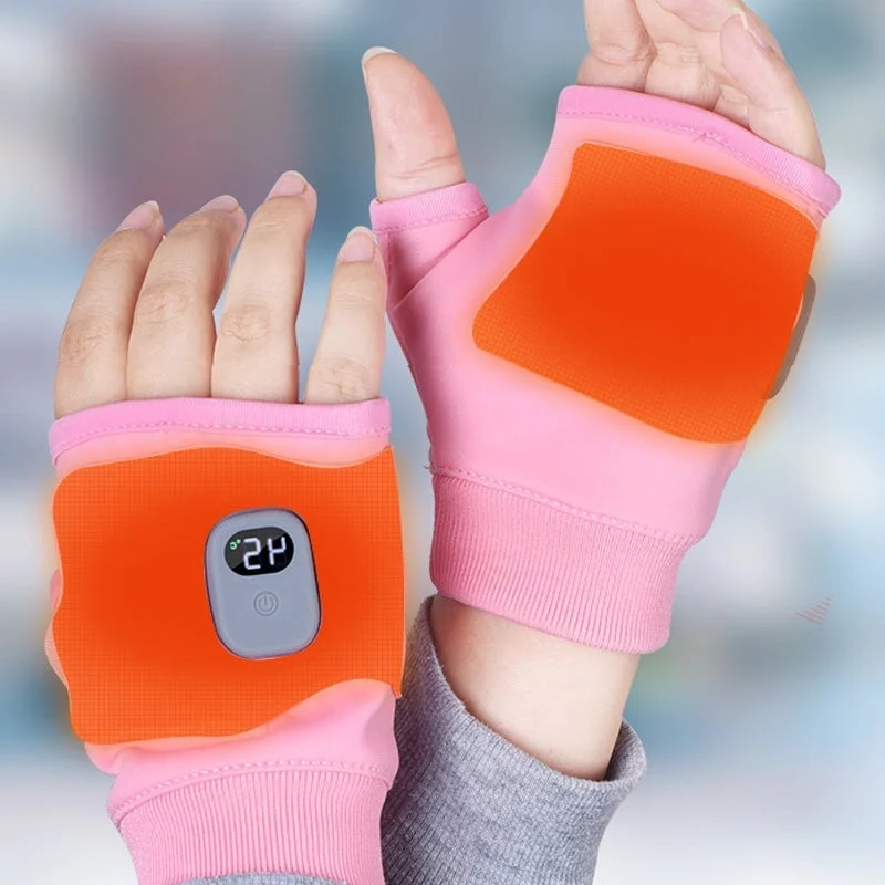 USB Rechargeable Heated Fingerless Gloves