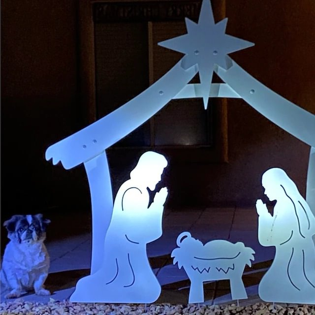 Holy Night Outdoor Christmas Nativity Set