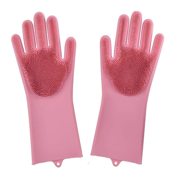 Magic Silicone Dishwashing Gloves - Reusable Cleaning Gloves